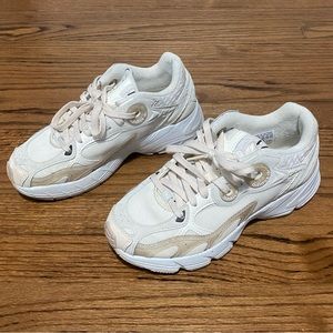 White and Cream Vegan Adidas Women’s Sneaker